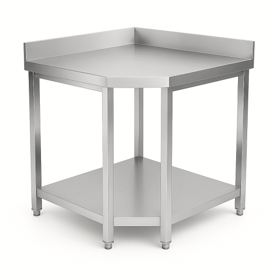 Table d'angle en Inox avec...
