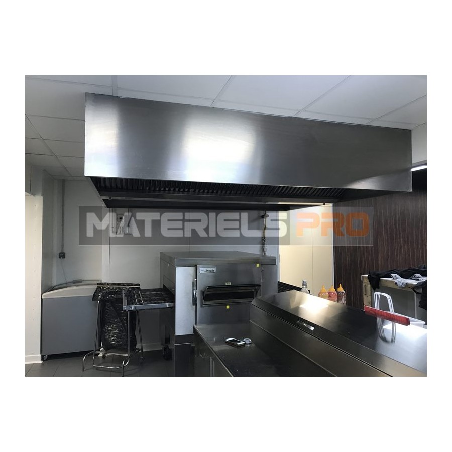 Hotte inox cubique statique