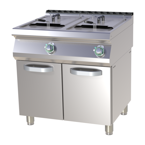 Friteuse à Gaz en Inox  2x...